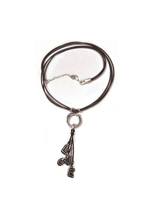 Colier gri N°3 femeie