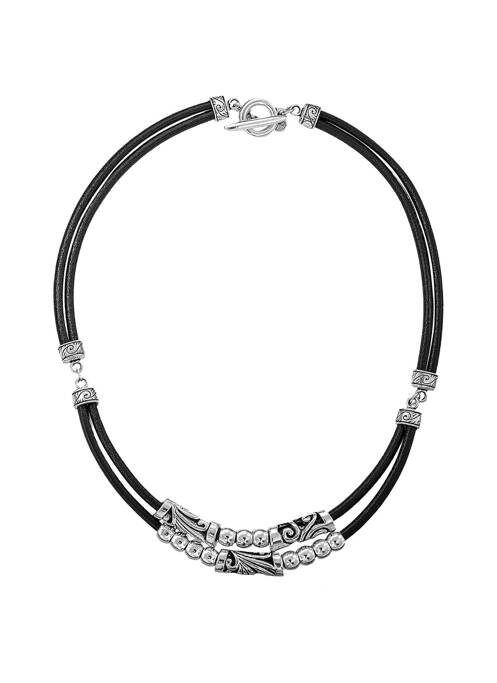 Colier gri N°3 femeie