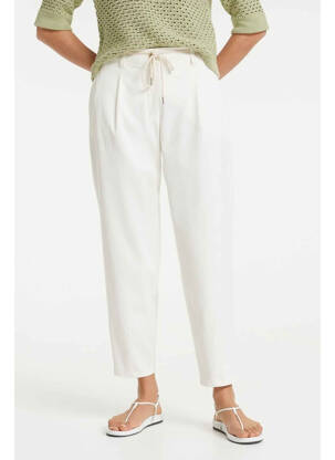 Pantalon 7/8 alb OPUS femeie