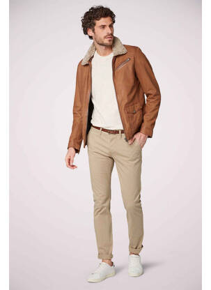 Pantalon chino bej TOM TAILOR bărbat