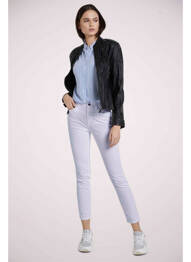 Blugi cu croială slim alb TOM TAILOR femme