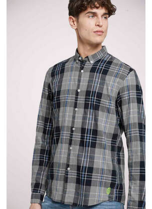 Cămașă cu mâneci lungi gri TOM TAILOR bărbat