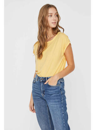 Tricou galben VERO MODA femeie