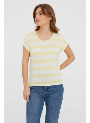 Tricou galben VERO MODA femeie