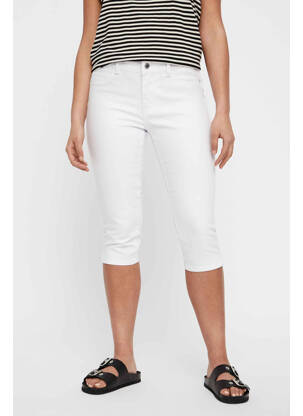 Pantalon trei sferturi alb VERO MODA femeie