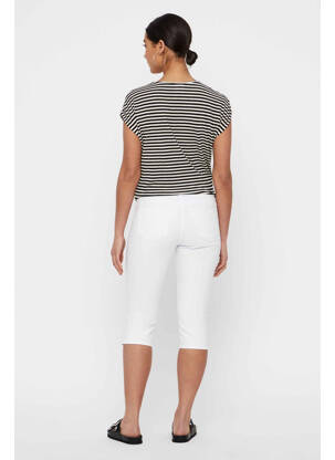 Pantalon trei sferturi alb VERO MODA femeie