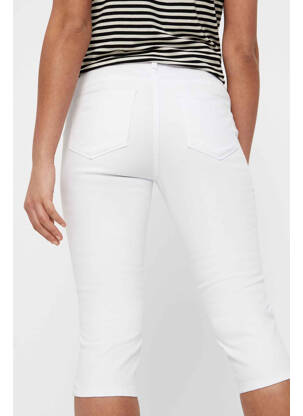 Pantalon trei sferturi alb VERO MODA femeie