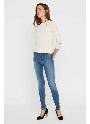 Blugi skinny albastru VERO MODA femeie