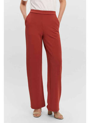 Pantalon larg roșu VERO MODA femeie