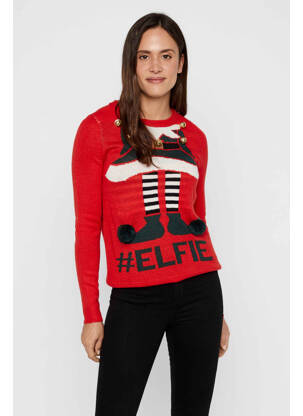 Pulover roșu VERO MODA femeie