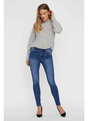 Blugi skinny albastru VERO MODA femeie
