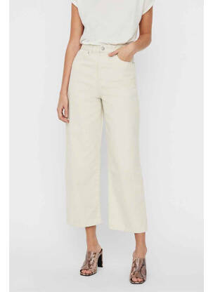 Blugi cu croială largă bej VERO MODA femeie