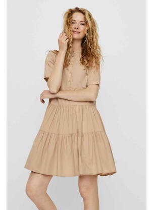 Rochie scurtă bej VERO MODA femeie