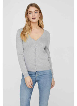 Vestă cu mâneci lungi gri VERO MODA femeie