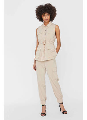 Pantalon cargo bej VERO MODA femeie