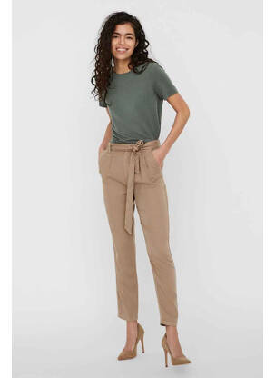 Pantalon slim maro VERO MODA femeie