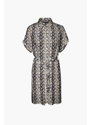 Rochie midi bej VERO MODA femeie