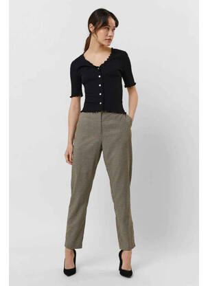 Pantalon slim bej VERO MODA femeie