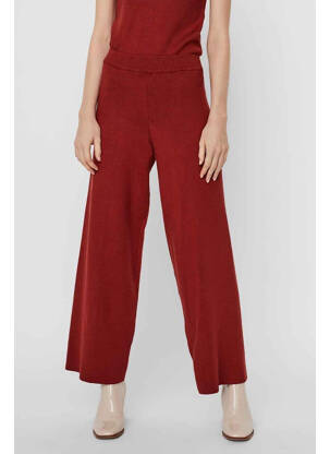 Pantalon evazat roșu VERO MODA femeie