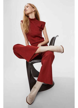 Pantalon evazat roșu VERO MODA femeie