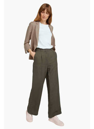 Pantalon evazat verde TOM TAILOR femeie