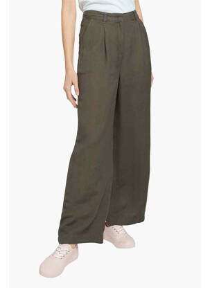 Pantalon evazat verde TOM TAILOR femeie