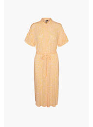 Rochie midi roz VERO MODA femeie