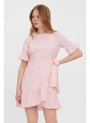 Rochie scurtă roz VERO MODA femeie