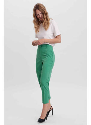 Pantalon slim verde VERO MODA femeie