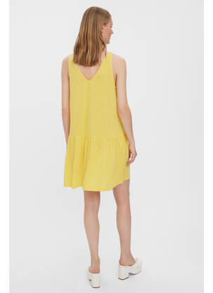 Rochie scurtă galben VERO MODA femeie
