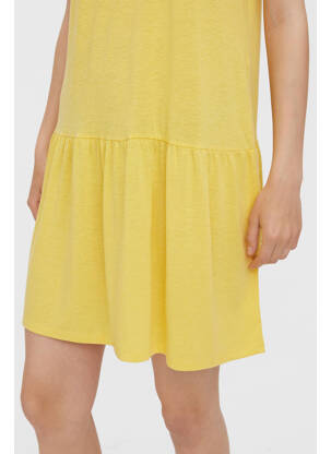 Rochie scurtă galben VERO MODA femeie