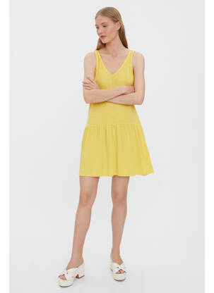 Rochie scurtă galben VERO MODA femeie