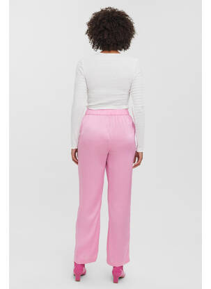 Pantalon drept roz VERO MODA femeie