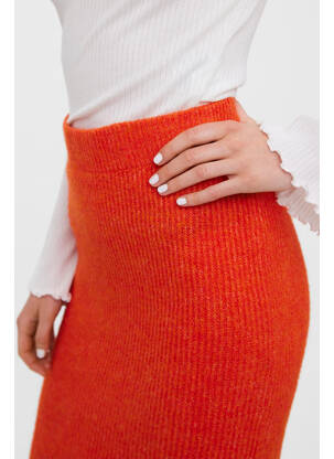 Fustă midi roșu VERO MODA femeie