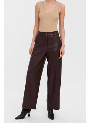 Pantalon larg maro VERO MODA femeie