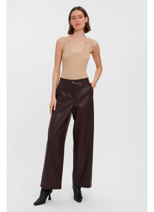Pantalon larg maro VERO MODA femeie