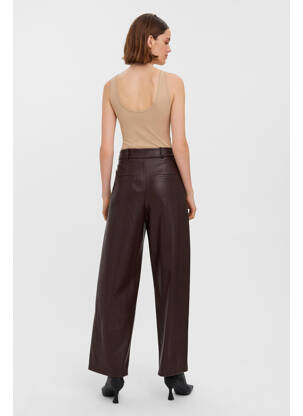 Pantalon larg maro VERO MODA femeie