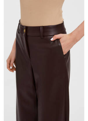 Pantalon larg maro VERO MODA femeie
