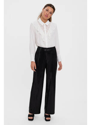 Pantalon larg negru VERO MODA femeie