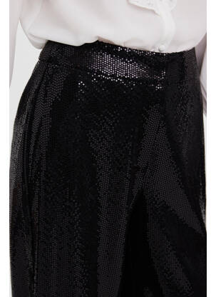 Pantalon larg negru VERO MODA femeie