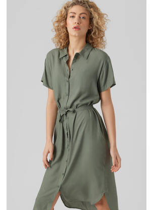 Rochie midi verde VERO MODA femeie