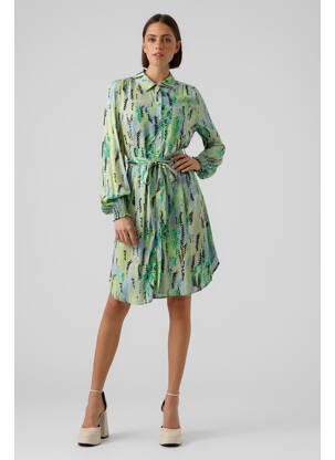 Rochie midi verde VERO MODA femeie