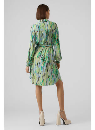 Rochie midi verde VERO MODA femeie