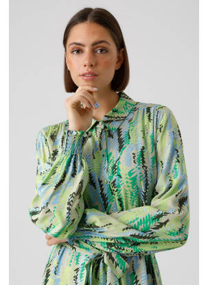 Rochie midi verde VERO MODA femeie