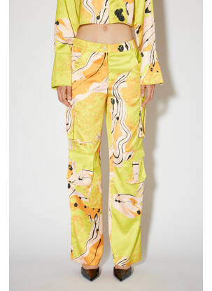 Pantalon chino galben SOMETHING NEW femeie