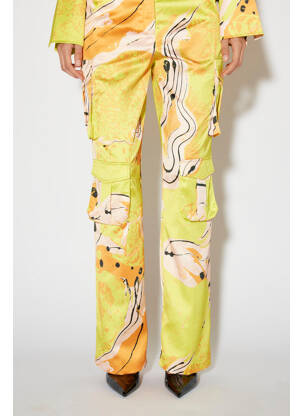 Pantalon chino galben SOMETHING NEW femeie