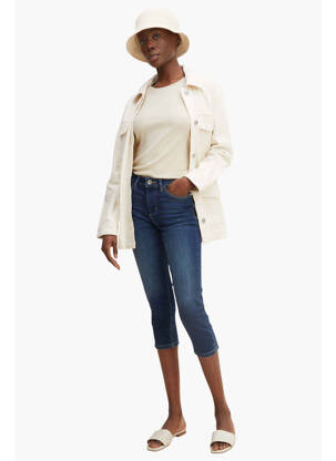 Blugi cu croială slim albastru TOM TAILOR femeie