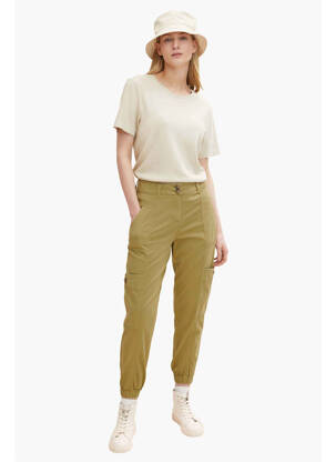 Pantalon cargo verde TOM TAILOR femeie