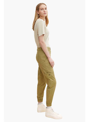 Pantalon cargo verde TOM TAILOR femeie
