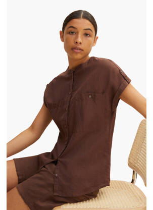 Cămașă maro TOM TAILOR femeie